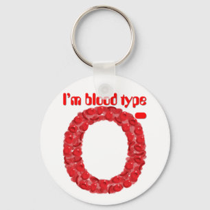Ich habe Blutgruppe 0 negativ Schlüsselanhänger