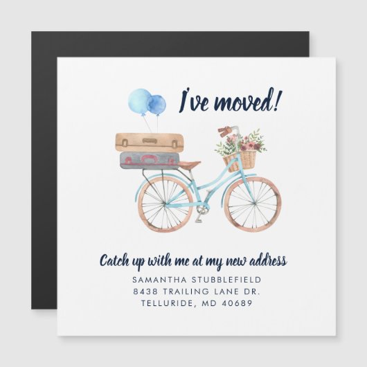 Ich habe Boho Moving Zuhause Address Ankündigung v (Vorne/Hinten)