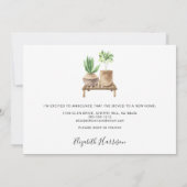 Ich habe Boho Pflanze Wasserfarbenbewegung übertra Ankündigung (Rückseite)