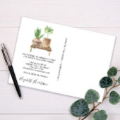 Ich habe Boho Pflanze Wasserfarbenbewegung übertra Ankündigungspostkarte