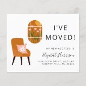 Ich habe Boho Terracotta Moving Ankündigung (Vorderseite)