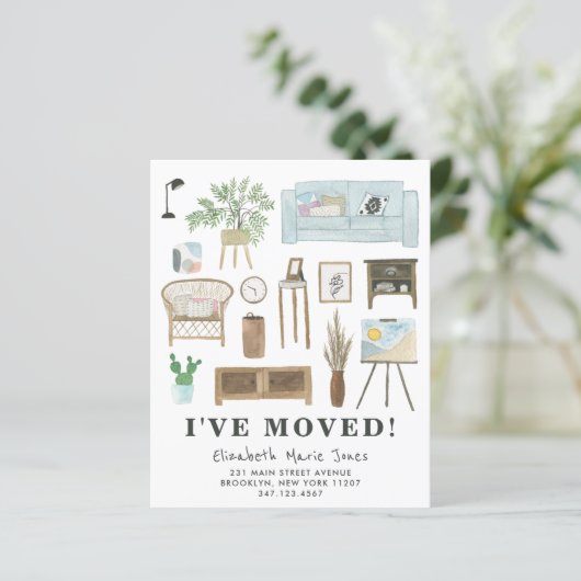 Ich habe Boho Zuhause Budget Moving Ankündigung ve (Stehend Vorderseite)