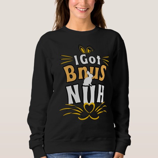 Ich habe Brötchen, Hun Häschen Sweatshirt (Vorderseite)