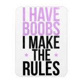 Ich habe Brüste, Regeln zu machen Magnet (Vertikal)