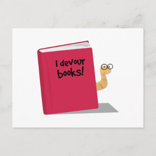 Ich habe Bücher entwickelt Postkarte