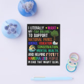 Ich habe buchstäblich meine SteuerDollars Gewollt Flyer (Einzeln)