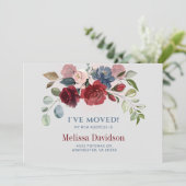 Ich habe Burgundy Botanische Flora übertragen Ankündigung (Stehend Vorderseite)