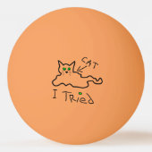 Ich habe Cat Ping Pong Ball getestet Tischtennisball (Rückseite)