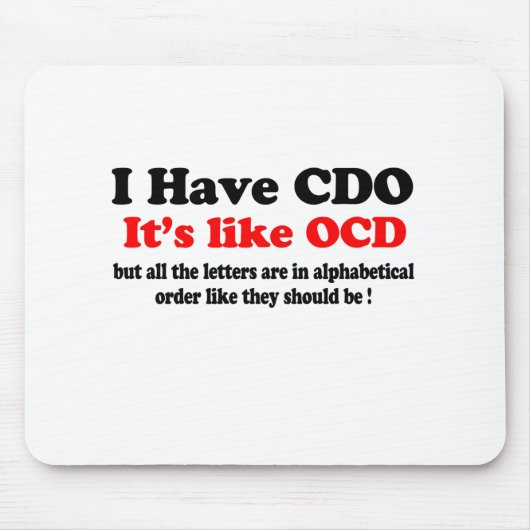 ich habe cdo mousepad (Vorne)