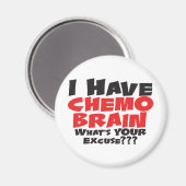 Ich habe Chemo Brain Magnet (Vorderseite/Rückseite)