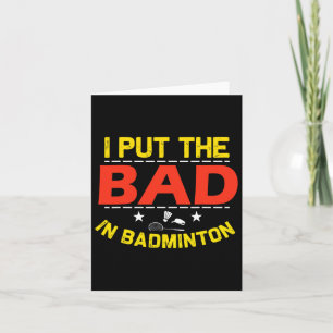 Ich habe das Bad in Badminton 6 gelegt Karte