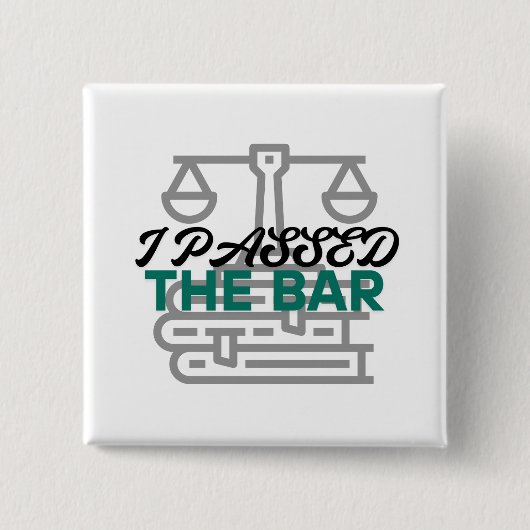 "Ich habe das Bar Exam bestanden"-Button Button (Vorderseite)