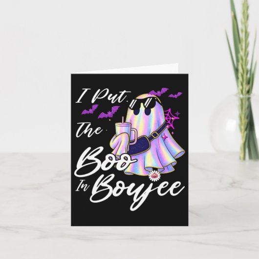 Ich habe das Boo in Boujee Funny Leopard Boujie Ge Karte (Vorderseite)