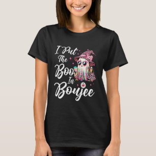 Ich habe das Boo in Boujee-Geist lustiges rosa Leo T-Shirt