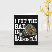 Ich habe das Böse in Badminton Player Team Match L Karte (Gelbe Blume)
