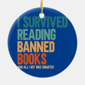 Ich habe das Buch "Verbotene Bücher lesen" überleb Keramik Ornament (Hinten)