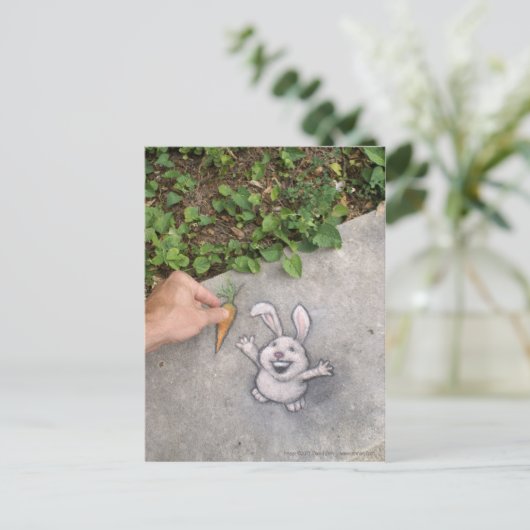 Ich habe das Frühstück mitgebracht! Postkarte (Stehend Vorderseite)