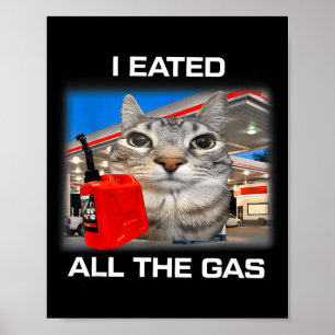 Ich habe das ganze Gas gegessen Lustiges Albernes  Poster