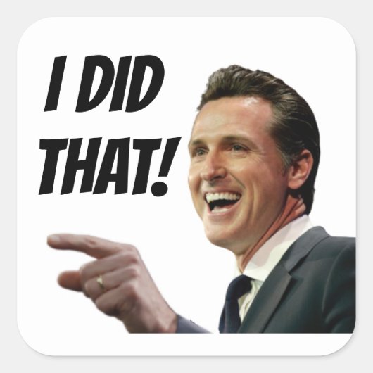 ICH HABE DAS GEMACHT - NEUSOM 3" Square Stickers x (Vorderseite)