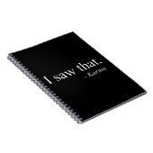 Ich habe das gesehen - Karma Notizblock (Rechte Seite)