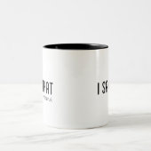 Ich habe das gesehen - Karma Zweifarbige Tasse (Mittel)