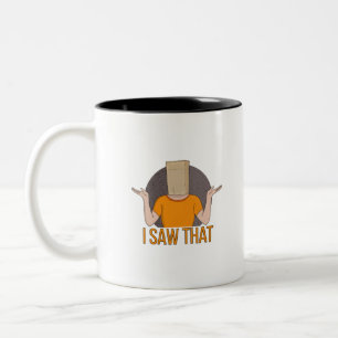 Ich habe das gesehen zweifarbige tasse