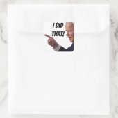ICH HABE DAS GETAN - Biden 1,5" Aufkleber mit Plat (Tasche)