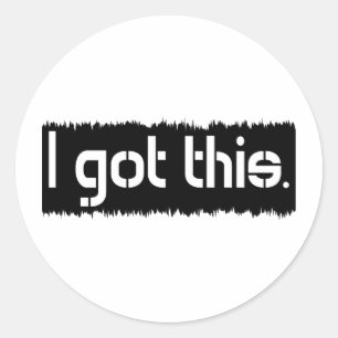 Ich habe das Got Runder Aufkleber