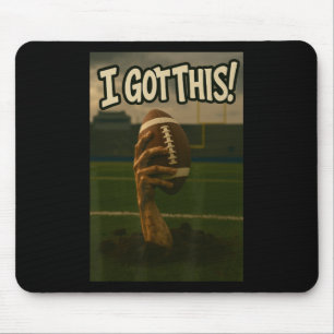 Ich habe das Got - Zombie Football Mousepad