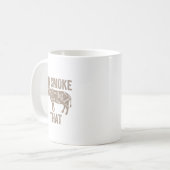 Ich habe das Grillen-Geschenk für das Kuhfleisch g Kaffeetasse (Vorderseite Links)