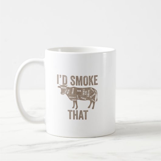 Ich habe das Grillen-Geschenk für das Kuhfleisch g Kaffeetasse (Links)