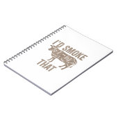 Ich habe das Grillen-Geschenk für das Kuhfleisch g Notizblock (Linke Seite)