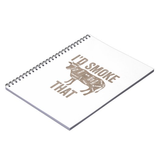 Ich habe das Grillen-Geschenk für das Kuhfleisch g Notizblock (Linke Seite)