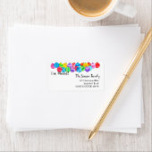 Ich habe das handgemalte Aquarelletikett verschobe Adressaufkleber (Insitu)