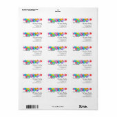 Ich habe das handgemalte Aquarelletikett verschobe Adressaufkleber (Vorne)