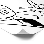 ICH HABE DAS "HO" IN DEN HOMO-T - SHIRT GESETZT POSTER (Ecke)