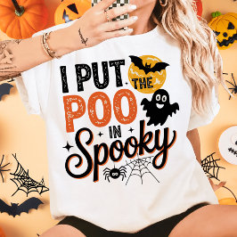 Ich habe das Kacka in das gruselige Halloween geta T-Shirt