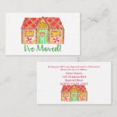 Ich habe das Lebkuchenhaus umgezogen Begleitkarte (Vorne/Hinten)