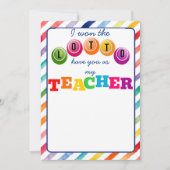 Ich habe das Lotto gewonnen, dass Sie unser Karten (Vorderseite)