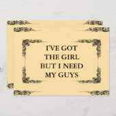 Ich habe das Mädchen Got, aber ich brauche meinen Einladung (Vorne/Hinten)