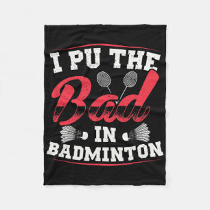 Ich habe das Schlechte in Badminton Vintage Retro Fleecedecke