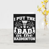 Ich habe das Schlechte in den Badminton-Player-Shu Karte (Gelbe Blume)