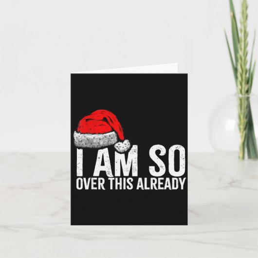 Ich habe das schon so satt, Lustige unangebrachte Karte (Vorderseite)