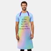 "Ich habe das Studio sauber gemacht, aber.." Schürze (Getragen)