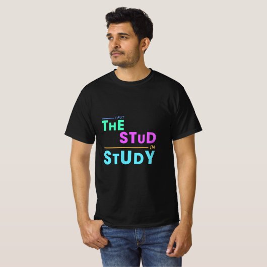 Ich habe das Studium in Study - Funny Student Desi T-Shirt (Vorne ganz)