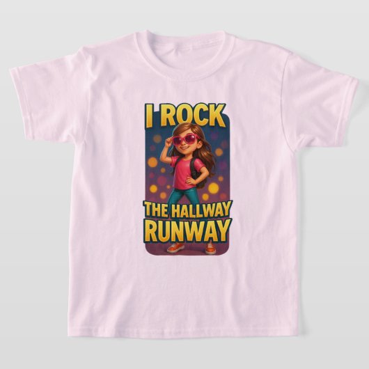 Ich habe das T-Shirt der Hallway Runway School ger (Ablage )