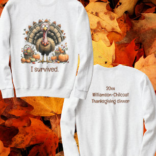 Ich habe das Thanksgiving-Essen überlebt Lustiger Sweatshirt