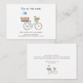 Ich habe das Wasserfarben-Chic-Wohnhaus verschoben Mitteilungskarte (Vorne/Hinten)