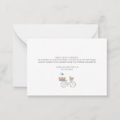 Ich habe das Wasserfarben-Chic-Wohnhaus verschoben Mitteilungskarte (Rückseite)