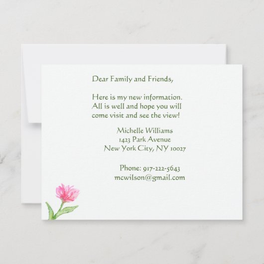 Ich habe das Wasserfarben-City-Budget verschoben Ankündigung (Rückseite)